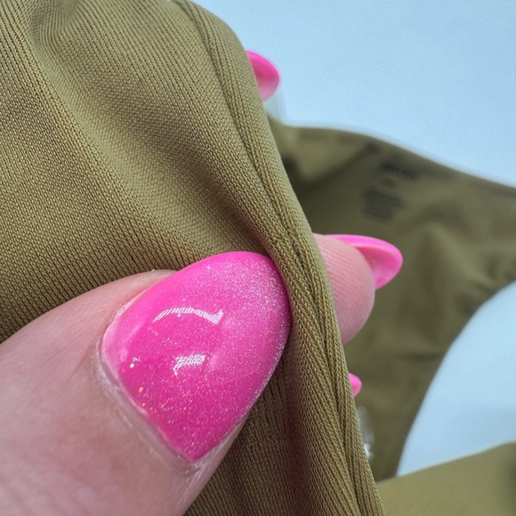 NWT Mikoh Olive Green Tie Bikini Bottoms Size Small - Picture 7 of 10